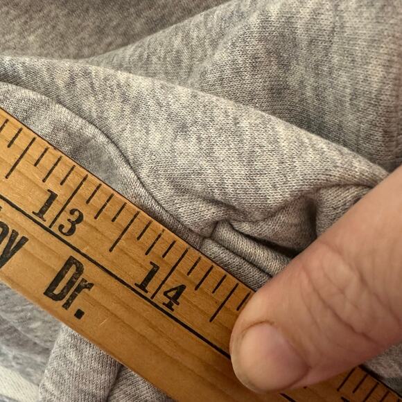 Adidas womens drawstring shorts jersey knit gray USA activewear casual plus size - Picture 8 of 12